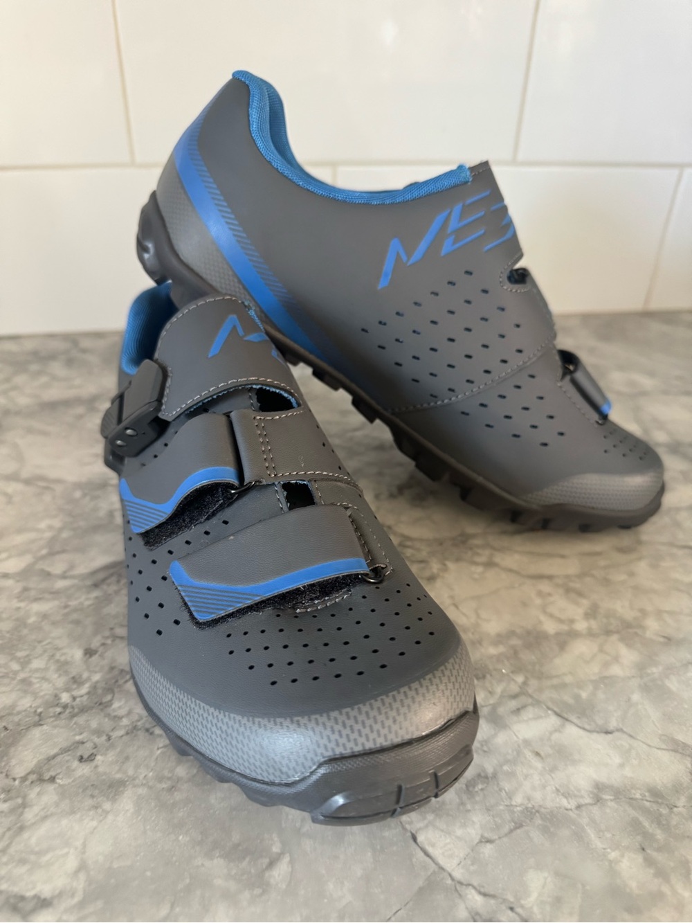 Shimano Black and Blue Cycling Shoe